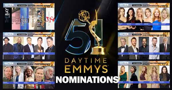 DAYTIME EMMYS: CBS soaps lead 51st Annual Daytime Emmy Awards nominations