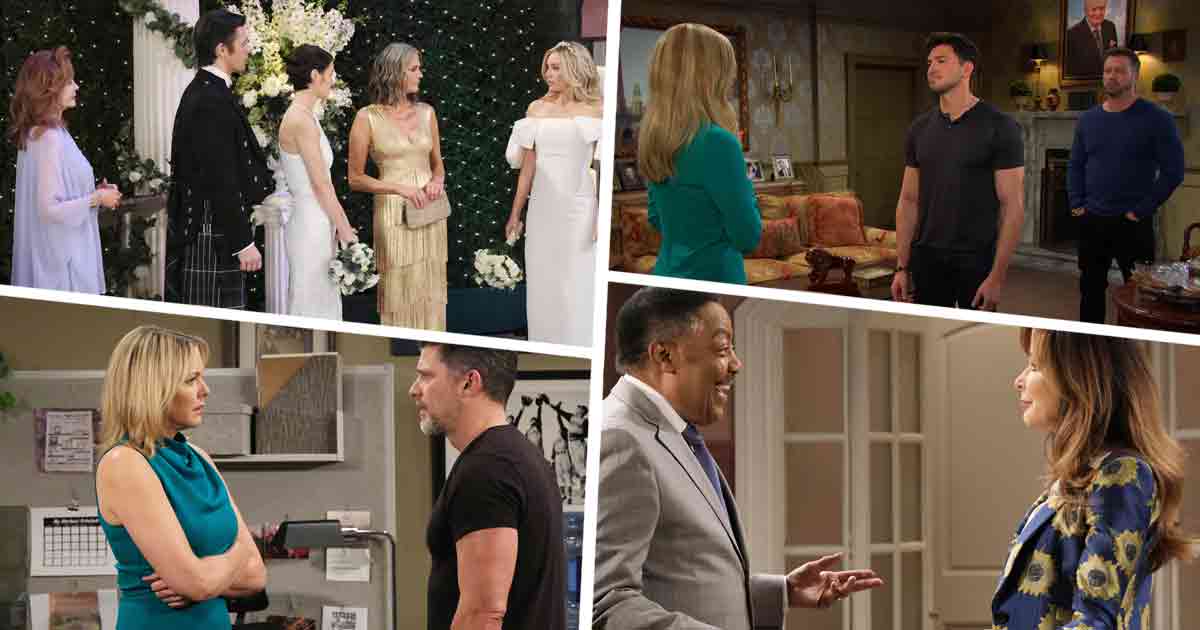 DAYS Week of July 22, 2024: Fiona exposed Theresa. Everyone learned that Xander was Victor's son. Gabi caught Connie with Rafe. Brady fell off the wagon. Nicole moved to Paris.