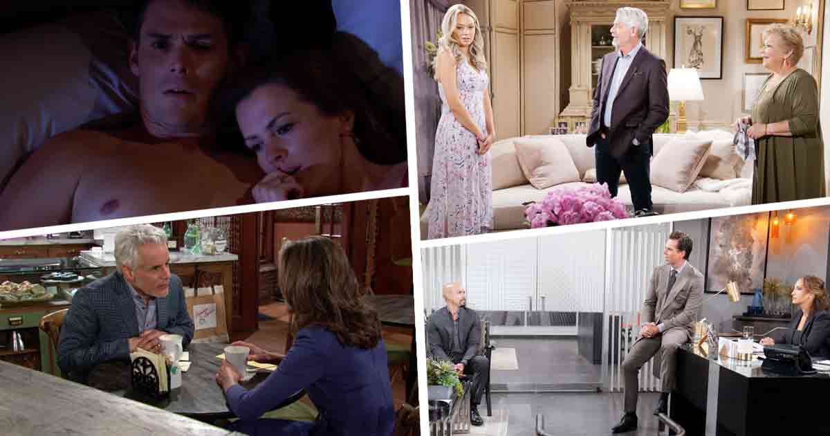Y&R Week of July 1, 2024: Adam and Chelsea had sex. The Chancellor-Winters board voted to demerge the companies. Michael warned Diane about Victor's plans. Kyle decided to move out of the Abbott mansion.